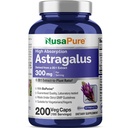 NusaPure Astragalus 20:1 Extract, 300 mg ekvivalenten 6.000 mg na serviranje, 200 Veggie kapsul, Non-GMO & Bioperine