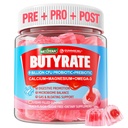Butirate Gumies s probiotiko + Prebiotik + Postbiotik, Omega-3 500mg,Fiber z 9 milijard CFU probiotiki, Kalcij & Magnezij, Inulin,Psylium Husk za prebavno zdravje,Sladka podpora,Sugar Free