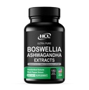 Boswellia Extract in Ashwagandha Kapsule 2000 mg - močne naravne podporne tablete 3-mesečne zaloge - Soglasna Boswellia Serrata 65% boswellinska kislina z Ashwagandha v prahu dodatek