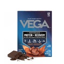 Vega proteini + recovery - 30g na rastlino na osnovi beljakovin na serviranje, čokolada, 12 x 1,6oz vrečke, 5g BCAA, probiotiki, NSF Certified, for Shakes & Smoothies, (Packaging May Vary)