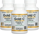 Gold C by California Gold Nutrition - USP stopnja Vitamin C dodatek - Imunska podpora & Seasonal Wellness - vegetarijansko prijazno - Gluten Free, Non-GMO - 1000 mg - 60 Veggie kapsule, 3 pakiranja