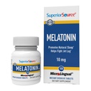 Superior Source Melatonin 10 mg - Healthy Sleep Support Supplement za odrasle - Melatonin Formula s kamiličnimi pripomočki Sprostitev in miren spanec - 100 Podjezičnih raztopitev tablete