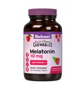 BlueBonnet Nutrition EarthSweet Melatonin 10 mg Hitro ukrepanje hitro raztapljanje nočnega časa Sprostitev in mirno spanje podpora - Pomoč za spanje - Gluten-free, Vegan - Raspberry Flavor - 120 Žvečljive tablete