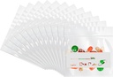 Vrečke za tablete za potovanja (120 paketov), 6 Mil BPA proste tablete za večkratno uporabo vrečke 3 x 2,75 palca za medicino z oznako jasno Ziplock pečat vodoodporne AM tablete Baggies za zdravila organizator