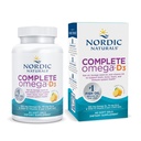 Nordic Naturals Complete Omega-D3, limonina aroma - 60 mehki geli - 565 mg Omega-3 + 70 mg GLA + 1000 i.e. vitamin D3 - EPA & DHA - zdrava koža, kognicija, & Pozitivni razpoloženj - Non-GMO - 30 servivov