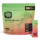 SALTT Elektroliti v prahu Aromatizirana pijača Mix - Mondo Melon - 30 Hydration Packets - Magnezij, Kalij, Natrij, Trace Minerals - Zero Sugar & Gluten Free - Potovalne bistvene