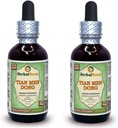 Tian Men Dong, Asparagus (Asparagus Cochinhinensis) Glicerit, posušen korenski prah brez alkohola tekoči ekstrakt (Brand Name: HerbalTerra, Ponosno Made in USA) 2x2 fl.oz (2x60 ml)