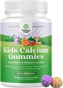 Narave Okusni otroci Kalcijeve žvečilke - Vitamin D in kalcijeve žvečilke za otroke - Vitamin z & D za razvoj mišic kosti Želatina brez kosti Otroci 60 cm (1 pakiranje)