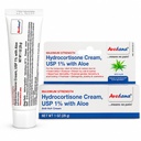 Hydrocortison Cream – 1 Ounce Eccema Cream z Aloe Vera – Premium Anti Srbečica krema ekstra moč – Idealno za izpuščaje, srbenje, žuželke ugrizi, Dermatitis, Detergenti, Nakit