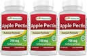 Best Naturals Apple pektin 700 mg - dietna vlaknina - Intestinalna podpora - 120 kapsul (120 število (Pack of 3))