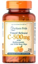 Puritan's Pride Vitamin C 500 mg z Rose HIPS Caplets, 250 Count