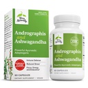 Terry Seveda andrographis in Ashwagandha - Podpora imunskemu sistemu - Podpora Energy & Healthy Stress Response - Energy Support Supplement - 60 kapsul (60 strežb)