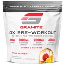 Granit GX Pre Workout dodatek, Sour Power Flavor, podpira fokus, energijo, in zmogljivost s Teacrine, L-citrulin, Betain, & A-GPC (20 Serving)