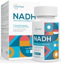 NADH + CoQ10 + D-ribozni dodatek, izboljšanje NAD+ Doplačilo za energijo, utrujenost , 60 kapsul