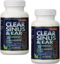 2Pack čistih izdelkov Jasno Sinus in uho - homeopatsko - brez Gluten - 60 Vegi kapsule