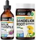 BIO KRAUTER mleko osat Tinkture 4 Fl. Oz. & Dandelion 60 Gummies