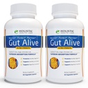 Gut Alive - Vsa naravna podpora za boj proti IBS, Zgaga, prebava kisline, Refluks kisline, napenjanje in plin. Edinstvena formulacija (60 Število (Pack of 2))
