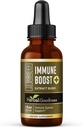Rastlinska dobrota Imunska podpora Tekočina 1oz – Naravni zeliščni dodatek za imuno in črevesno zdravje, Tekoči vitamini za odrasle in otroke, z Echinacea, Astragalus, in Graviola – 1 steklenica