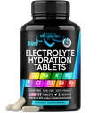 Elektroliti - Elektrolitske tablete z magnezijem, natrijem, kalijem, kloridom, vitamini D3 & B6, Kelp v prahu - tablete soli - narejene v ZDA - peroralne tablete kot kapsule - Vegan & Keto prijazno - 120 tablet
