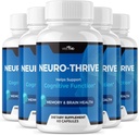 VIVE MD Neuro Thrive Brain Supplement - Uradna Formula - Neuro Thrive PQQ, Neuro Thrive za dodatno moč z Ginkgo Biloba Extract, Sibirski ginseng ekstrakt (5 pakiranje)