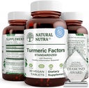 Naravni nutra kurkumin s 95% kurkuminoidi Extract dodatek z Rosemary za zdravje možganov, izboljša spomin in izboljša koncentracijo, izboljša prebavo 350 mg, 30 Veganske tablete