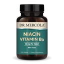 Dr. Mercola Niacin Vitamin B3, 90 Serving (270 tablet), prehranska dopolnila, Mini zavihki, Essential B Vitamin, Non-GMO