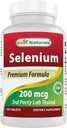 Best Naturals Selen 200 mcg dodatek, 240 Count