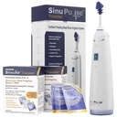 SinuPulse Popotnik z 90 Sinuair Packets - Akumulatorsko pulziranje Nasal namakanje Sinus Rinse sistem, prostor varčevanje čistilo & Relief Machine za potovanje, bolj učinkovito od Neti Pot ali Nose Spray steklenice