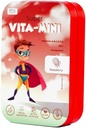 Soul Strips Super Vita-Mini - Essential Vitamini A, B, C, D, E, K & Minerali za otroke "rast & zdravje, Raspberry Flavor, Zero Sugar, 100% Vegan, 30 Strips Pack "