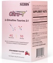 L-citrulin Taurin 2:1, jagodno obarvan L citrulin prašek citrulin dopolnila, veganski tavrin v prahu, kofein brez, gluten prost, 30 pakiranje
