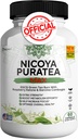 Nicoya PuraTea Max Green Tea Extract & Zelena kava Fižol za metabolizem podporo, Naravna energija Boost, Antioksidant-Rich dodatek – 60 kapsul