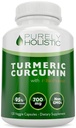 Kurkumin z BioPerinom - 120 veganskih kapsul - 700 mg tumerika na kapsulo - z izvlečekom črnega popra 95% kurkuminoidov