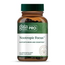 GAIA HERBS PRO Nootropic Focus - Brain Health Support Supplement* - Nootropic Supplement with Saffron, Ginkgo Leaf Extract & Lemon Balm - Vegan, Gluten-free - 40 Liquid Phyto-Caps (20 Servings)