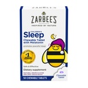 Zarbejevi otroci Melatonin Žvečljiva tableta, 1 mg melatonin, prehransko dopolnilo brez zdravil in učinkovito spanje, aroma naravnega grozdja, brez umetnih sladil ali barvil, brez glutena, starost 3+, 50 ct