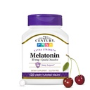 21. stoletje Melatonin 10mg Dodatna moč, 120 Štetje, Hitro raztapljanje Pomoč za spanje za odrasle, Spodbuja sprostitev in mirno spanje, Nenavadno oblikovanje, Gluten-free, Cherry Flavor