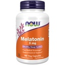 NOW Foods Supplements, Melatonin 3 mg, Free Radical Scavenger*, Zdravi cikel spanja*, 180 Veg kapsule