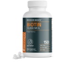 Bronson Biotin 10.000mcg, Podpira zdrave lase, kožo in nohte, vegetarijanec, Non-GMO, 150 tablet