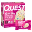Quest Nutrition Zamrznjene beljakovine Piškotki, rojstnodnevna torta, <1g sladkor, 5g beljakovine, 1g neto ogljikove hidrate, brez glutena, 8 Piškotki