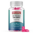Cink Gumies - Cinkov pikolinat 50mg, sladkor brez, zelo absorbcijski cinkov pikolinat dodatek za otroke in odrasle, podpora rasti, imunske funkcije, zdravje kože, 60 Gumies