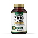 Zgrajena z naravnim cinkom 40 mg – Visoka stopnja imunske podpore in antioksidant dopolnilo – spodbuja zdravje kože in rane zdravljenje – cinkov glukonat – Non-GMO, Gluten Free – 120 tablet