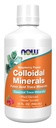 Zdaj prehranska dopolnila, koloidni minerali tekočine, rastlina, Essential Trace minerali, malina, 32-Ounce