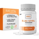 GREZ Elec-Vital Electrolyte Kapsule - 8 Essential Electrolitis and Key Trace Minerals - brez sladkorja - Brez arome - Hidracija Mineral Supplement - 90 Kapsula za 30 dni