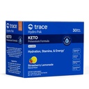 Trace Minerals Hydro Pak Keto - Elektrolitski Relevantni napitek Mix – 1000 mg Kalij Plus 70 Podpira energijo, Stamina, & Hidracija – Jagodna limonada Flavor – 30 Servings