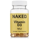 NAKED Vitamin D3 5000 i.e. – Visoka jakost Vitamin D Dopolnilo za imuno podporo, moč kosti, delovanje mišic – 200 Vitamin D Mehčalci
