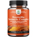 Izvleček Boswellia kapsule s kurkuma - napredno imuno-zdravje dopolnilo - Kurkuma & Boswellia Serrata kapsule 500mg na služijo za telo Detox in zdravo sklepov - 90 Count