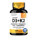 Sandhujev vitamin D3 K2 Magnezij 5000 i.e., 120mcg K2 Kapsule 120 (paket 1) 