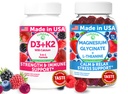 Lunakai USA Made D3+K2 s kalcijevim in magnezijevim glicinatom + L-Theanine Gummies Bundle – 60 ne-GMO Gummies vsak