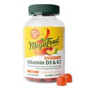 Megafood Vitamin D3 K2 Gummies - Vitamin D 5000 i.e. za zdravje kosti in imunskega sistema Plus podpora za optimalno absorpcijo kalcija - Peach Flavor, pektin na osnovi - 60 Vegetarian D3 in K2 dopolnila, 30 Servinges