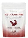 Astaksantin 12mg Antioksidanti Dopolnilo – Naravni mikroalge Vir – Lipid-Based Softgel za izboljšano absorpcijo – Kognitivno, Vision & Skupna podpora – 30 Softgels (Pack od 1)