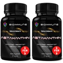 BioImmune 2 Pack Triple Jakost AstaQuilTM Astaxantin 12mg Izboljšana absorpcija, 120 Softgels w/Organic Coconut Oil. Močen antioksidant za oči, skupno in zdravje srca